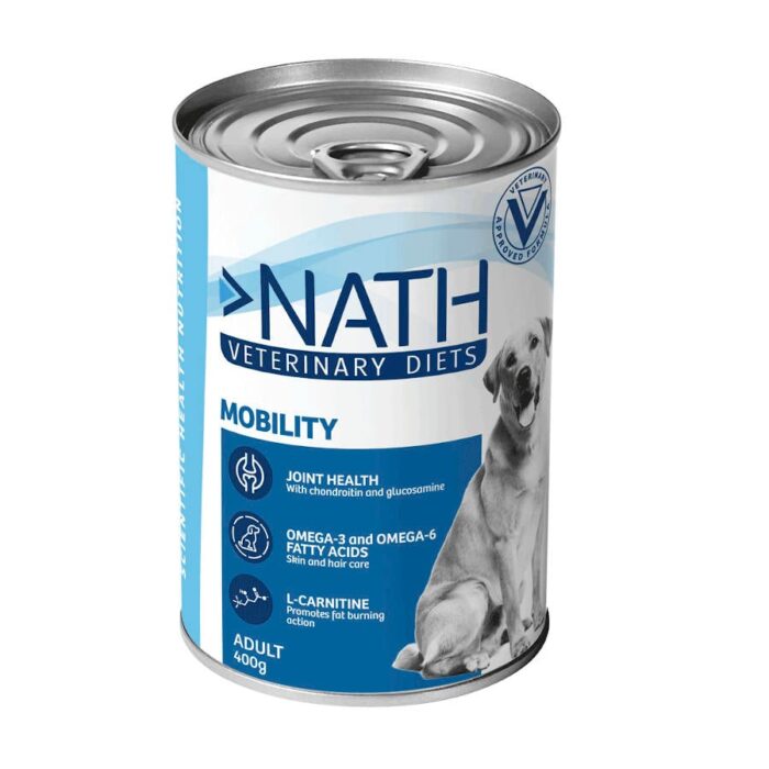 Nath Veterinary Diets Mobility Peru e Atum lata para cães