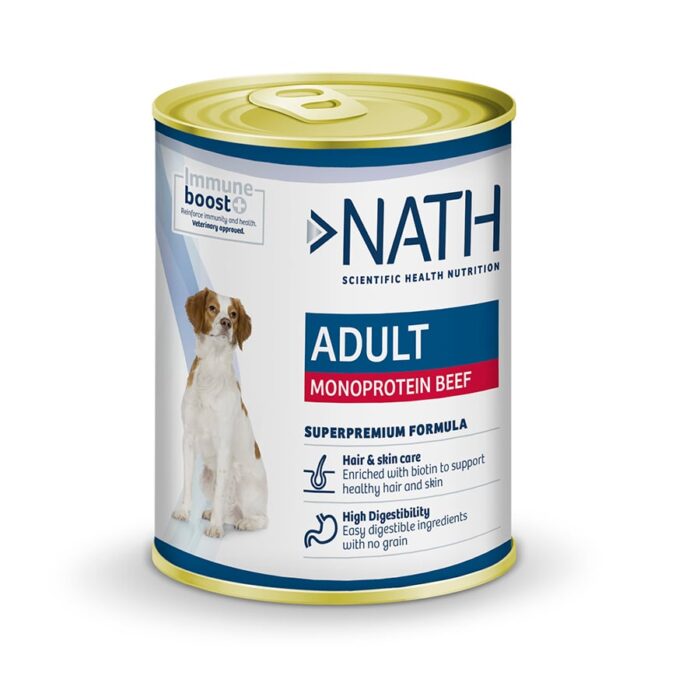 Nath Adult Monoprotein Vitela lata para cães